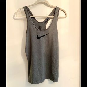 Nike Gray Racerback Workout Tank Top